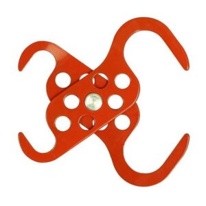 Lockout Hangslotbeugel aluminium met dubbele bek