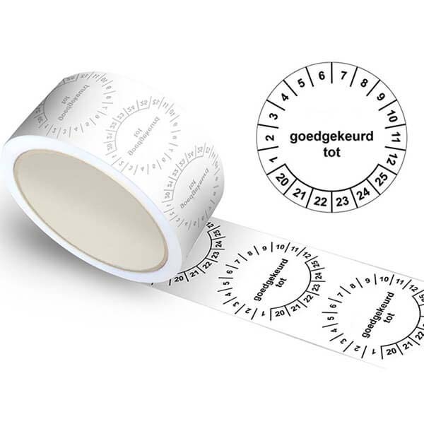Keuringstickers en tangen