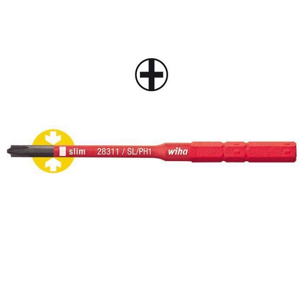 WIHA Bit SlimBit Electric XENO 2831-13 SL/PH1 3.8 Nm