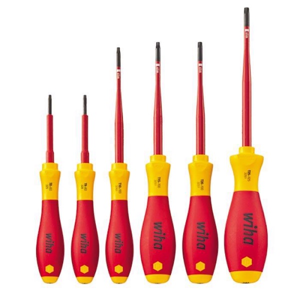 WIHA TORX Schroevendraaierset SoftFinish Electric SlimFix 1000V 3251, 6-delig