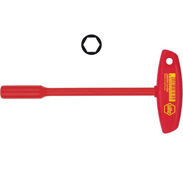 WIHA T-greep Dopsleutel zeskant VDE 336N 17,0x230