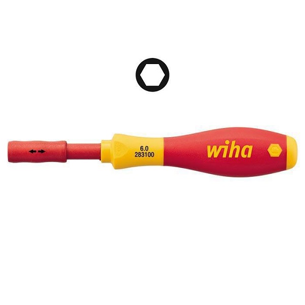WIHA SlimBithouder met SoftFinisch Handgreep SlimVario Electric 2831 6mm