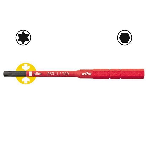WIHA Bit SlimBit Electric TORX 2831-15 T20 5.5 Nm