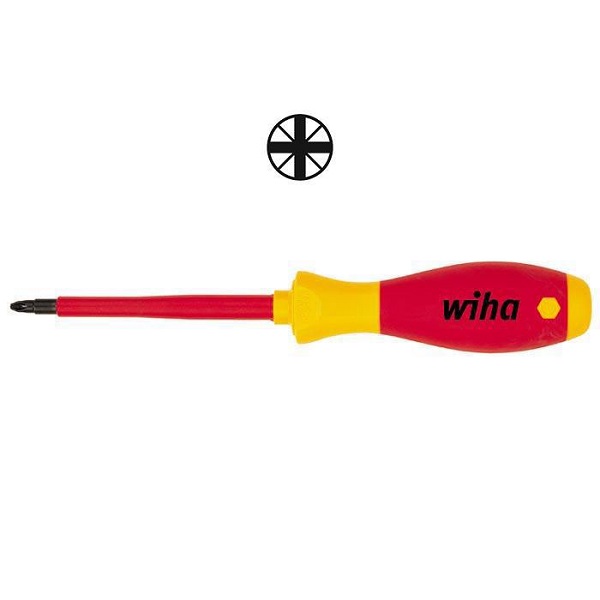 WIHA Kruiskopschroevendraaier SoftFinish Electric 1000V 324 PZ1x80