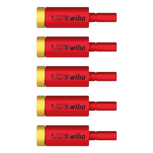 WIHA Moment EasyTorque Adapterset Electric 2970, 5 delig