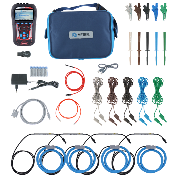 Metrel PQ analyzer MI2892 kl. A 3F incl. stroomsensoren test