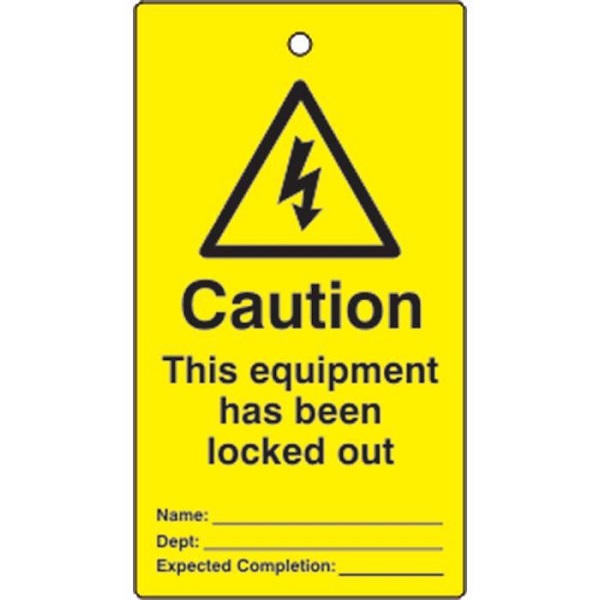 Spectrum Lockout waarschuwing labels locked out