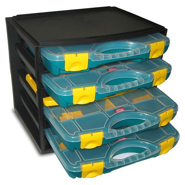 Tayg MultiBox 1 met 4 Assortimentsdozen Groen 335 x 250 x 275mm 2 Tayg MultiBox 1 met 4 Assortimentsdozen Groen 335 x 250 x 275mm