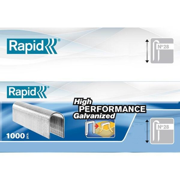 Rapid Kabelniet 28/9mm DP wit in doos (5x1000 stuks)